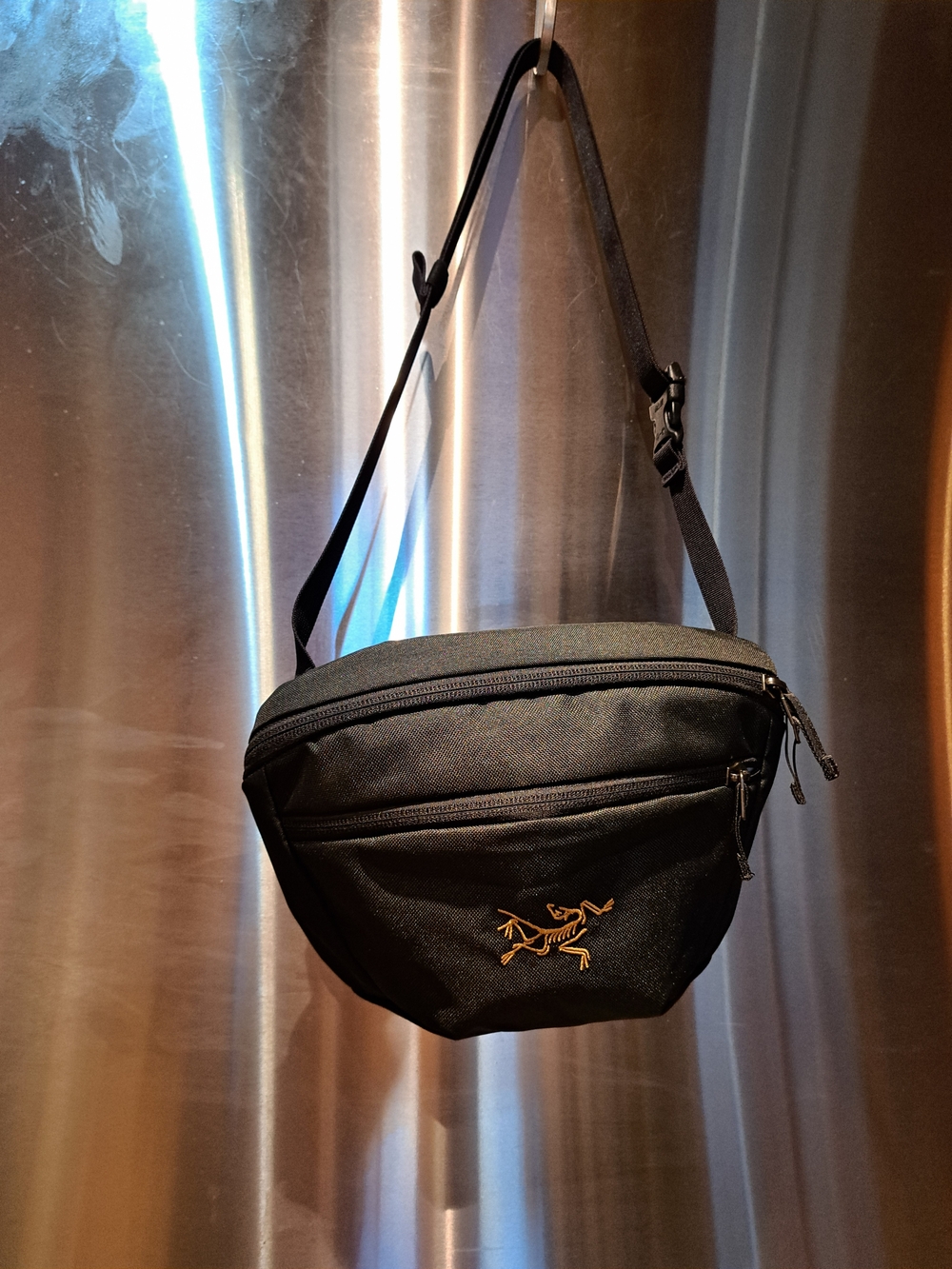 Arc'teryx Black Belt Sling with Gold Logo